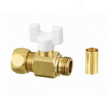 AJ Type Ball Valve, AJ1 Type, Ring Joint Type, Copper Tube Connection × G Screw