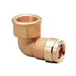 Double-lock Joint, WL2 Type, Elbow Tapered Female Thread, Brass