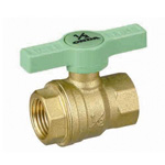 FF2 Type (Full-Bore) Ball Valve, Full-Bore Compact, Green T Handle FF2-T40