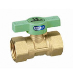 Ball Valve, FS, Green T Handle