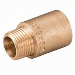 Metal Pipe Fitting Extractor Socket, for Pipe End Cores, Bronze