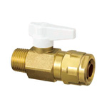 Double Lock Valve, WB1 Type, Taper Male Screw, Single-Touch Removable Handle, Made of Brass