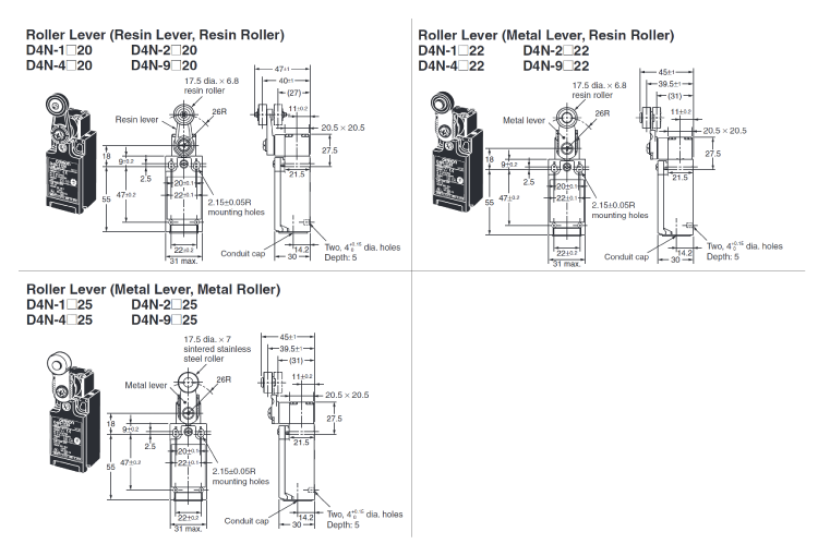 Small Safety Limit Switch [D4N]