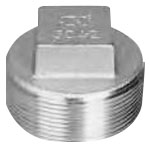 Stainless Steel Screw-in Fitting, Square Plug P SCS14-P-3/4B