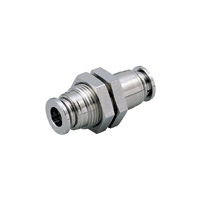 for Sputtering Resistance, Tube Fitting Brass, Bulkhead Union, No Cover KM6-1