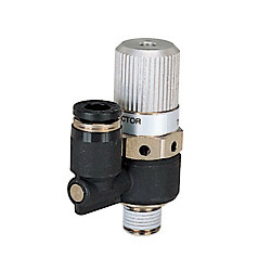 Single Unit Type: Direct attachment electromagnetic valve, straight type, open atmospheric system VSH05-601