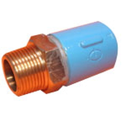 Pipe-End Anticorrosion Fitting, RCF-K Type, for Fixture Connection, Dissimilar Metal Contact Prevention Type, Male Adapter Socket RCF-KZ-ZPS-11/4B