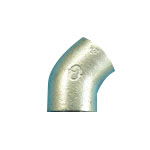 Steel Pipe Fittings, Screw-In Pipe Fitting, 45° Elbow BL45-1/2B-W