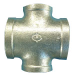 Steel Pipe Fitting, Threaded Pipe Fitting, 4-Way Reducing Cross