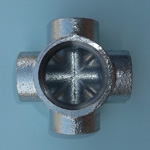 Steel Pipe Fitting, Threaded Pipe Fitting, Multi-Port Fitting SPTP4-11/2X1B-W