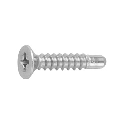 Cross Recessed Flat Head Tapping Screws, 2 Models with Guide, BRP Shape, G=5 CSPCSSG5-SUS-TP4-45