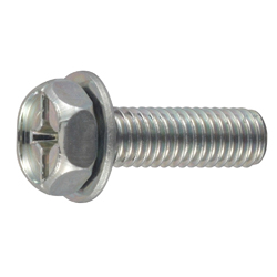 Phillips/Slotted Hex Upset Screw, P = 1 (JIS Flat W)