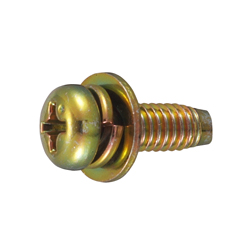 Cross Recessed Pan Head Tapping Screw, Type 3 Grooved C-1 Shape, I=3 (SW + ISO Flat W)