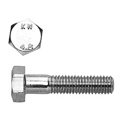 Iron Small Hex Bolt (half threaded screw) HXNSMBH-ST3W-M12-45