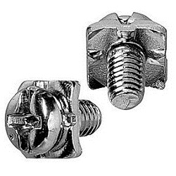 Steel Terminal Screw (Cross-Head / Straight Slot Combo Drive), Pan Head H Type (Square head with wire retainer embedded on opposite sides) CSBPNHNDA-STN-M3-8.7