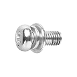 Pan Head Screw With Built-In Spring/Compact Plain Washer (SW + ISO Compact Plain W) for Thin Plates CSPPNPIU-ST3W-M4-8