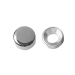 Mirror Lock Nut, Flat, Brass Low Cadmium Material (ECO-BS) FRNEB-BRH-10