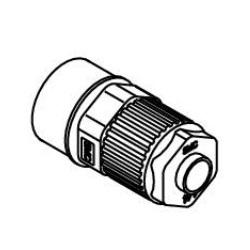 Fluoropolymer Pipe Fitting, LQ1 Series, Female Connector, Inch Size LQ1H2E-FN-1