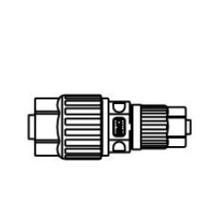 Fluoropolymer Pipe Fitting, LQ3 Series, Union Reducing, Inch Size