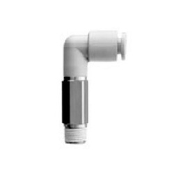 Extended Male Elbow 10-KGW Stainless Steel One-Touch Fitting, KG Series.
