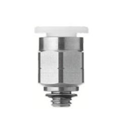 Stainless Steel One-Touch Pipe Fitting KQ2 Series, Half Union Fitting KQ2H-G (Gasket Seal) KQ2H06-M5G1