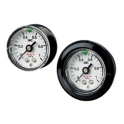 Pressure Gauge, Oil-Free / External Parts Copper-Free Pressure Gauge / With Limit Indicator G46E Series G46E-15-01-C2