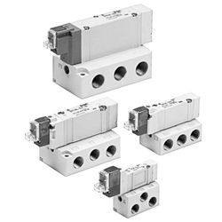 5-Port Solenoid Valve, Base Mounted, Single Unit SY3000/5000/7000/9000 Series SY3340-1MZD-01