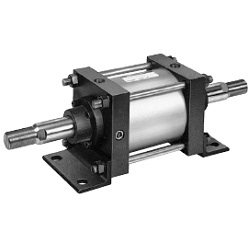 CS1W Series Double Rod Type Air Cylinder, Lube / Non-Lube Type, Air-Hydro Type CDS1WLN160-175