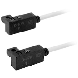 Solid State Auto Switch, Rail Mounting-Style, D-F79/D-F7P/D-J79 D-F7P-61