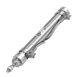 Air Cylinder, Standard, Double Acting, Single Rod, Compatible With Rechargeable Battery 25 A-CJ2 Series 25A-CJ2B16-45Z