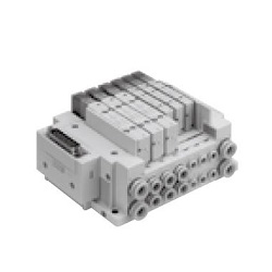 5-Port Solenoid Valve, SY3000/5000, Plug-in Mixed Mounting Manifold SS5Y5-M10F2-05U-C6