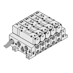 5-Port Solenoid Valve, VQ5000 Manifold L Kit (Lead Kit)