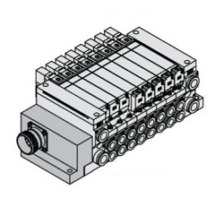 5-Port Solenoid Valve, VQ2000 Manifold M Kit (Multi-Connector Kit)