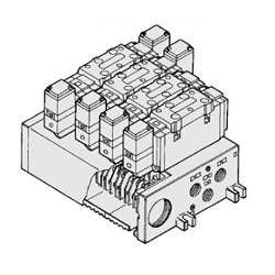 5-Port Solenoid Valve, Pilot Operated, VFS5000 Manifold