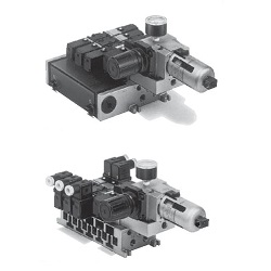 5-Port Solenoid Valve, Pilot Type, VFR2000, Manifold, Control Unit