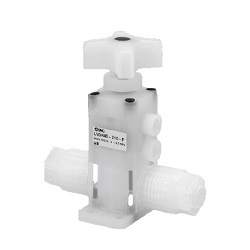 Chemical Liquid Valve, Compact,  Manual Type, Integrated Fitting, LVDH-F/FN Series, Tube Extension LVDH20-V05-FN