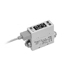 2-Color Display Digital Flow Switch, Display Integrated Type, Rechargeable Battery Compatible 25 A-PFM7 Series 25A-PFM710-C6L-F-M-WT