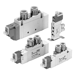 5-Port Solenoid Valve, Body Ported, Clean, 10-SY3000/5000/7000/9000 10-SY3220T-5MZ-M5-F2