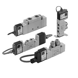 Intrinsically Safe Explosion-Proof Structure Certified, 5-Port Solenoid Valve, Direct Piping Type 51-SY5000/7000/9000 51-SY7120-ALL6D-02-F2