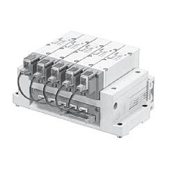 5-Port, Clean, 10-SY9000, Base Mounted Split Base, Ribbon Cable Type