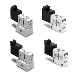 4-Port Solenoid Valve, Direct Operated Poppet Type, Clean Series, 10-VQD1000 Series