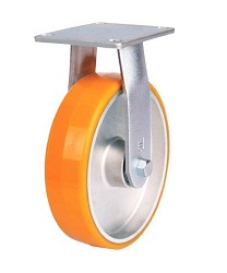 Heat Resistant Caster For High Load Weight Use (Maintenance-Free Urethane Wheels), Fixed