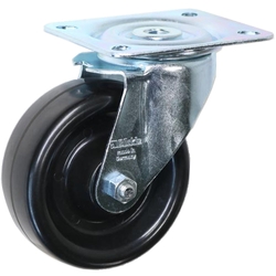 Caster with Heat Resistant Wheels, LI Series (Blickle) LI-POSI-100G-FI