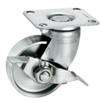 Stainless Steel Pressed Swivel Caster with Stopper K-1304GS K-1304GS-200-N