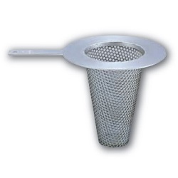 Temporary Stainless Steel Strainer With Bottom
