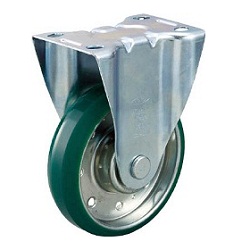 High-Tension Press-Formed Urethane Caster with Fixed Fittings