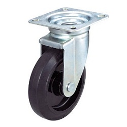 Press-Formed Nylon Wheel, Rubber Casters, Freely Rotating TYNRJ150