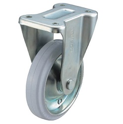 Oil Resistant Rubber Casters Fixed