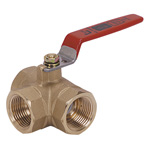 Type 400, Brass, Screw-in Type 3-Way Ball Valve RB-3N-50A