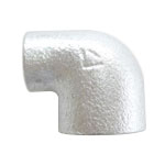 White and Black Fitting Reducing Elbow RL-150X125A-W